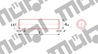 ISO 8734 -A- gehärtete Zylinderstifte, beidseitig gefast